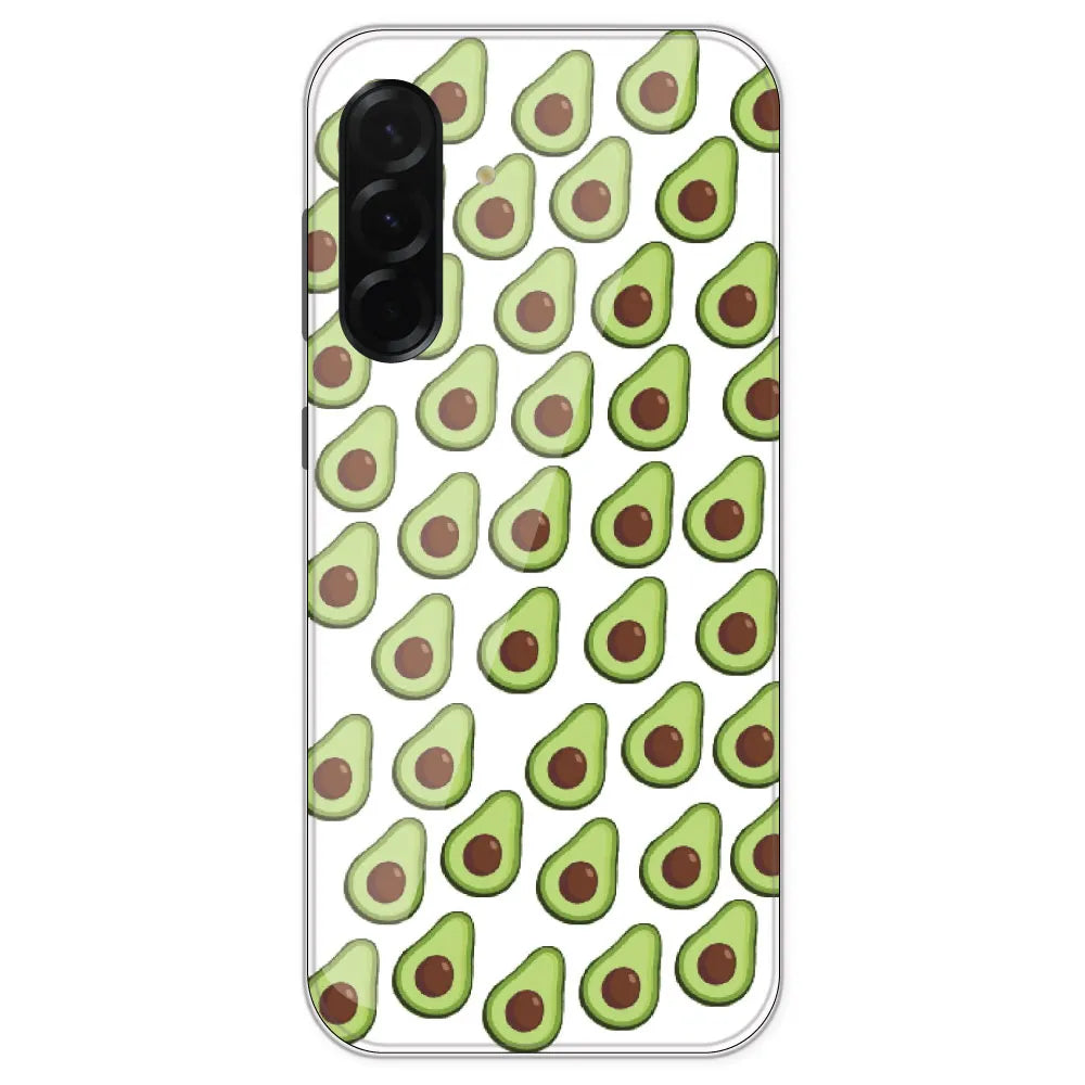 Avocado - Clear Printed Silicone Case For Samsung Galaxy A36