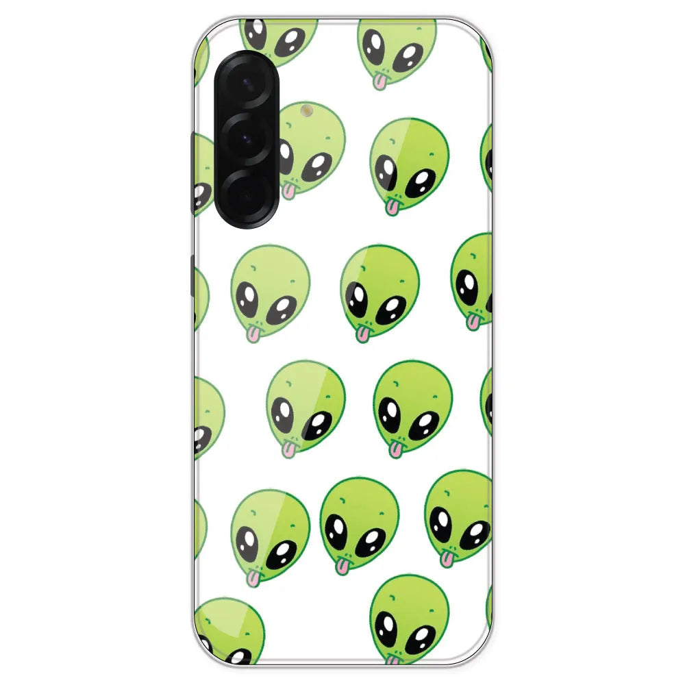Alien - Clear Printed Silicone Case For Samsung Galaxy A36