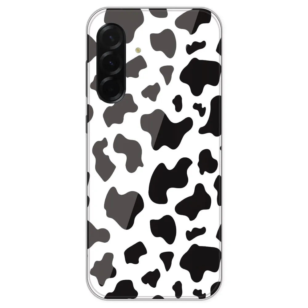 Cow Print - Clear Printed Silicone Case For Samsung Galaxy A36
