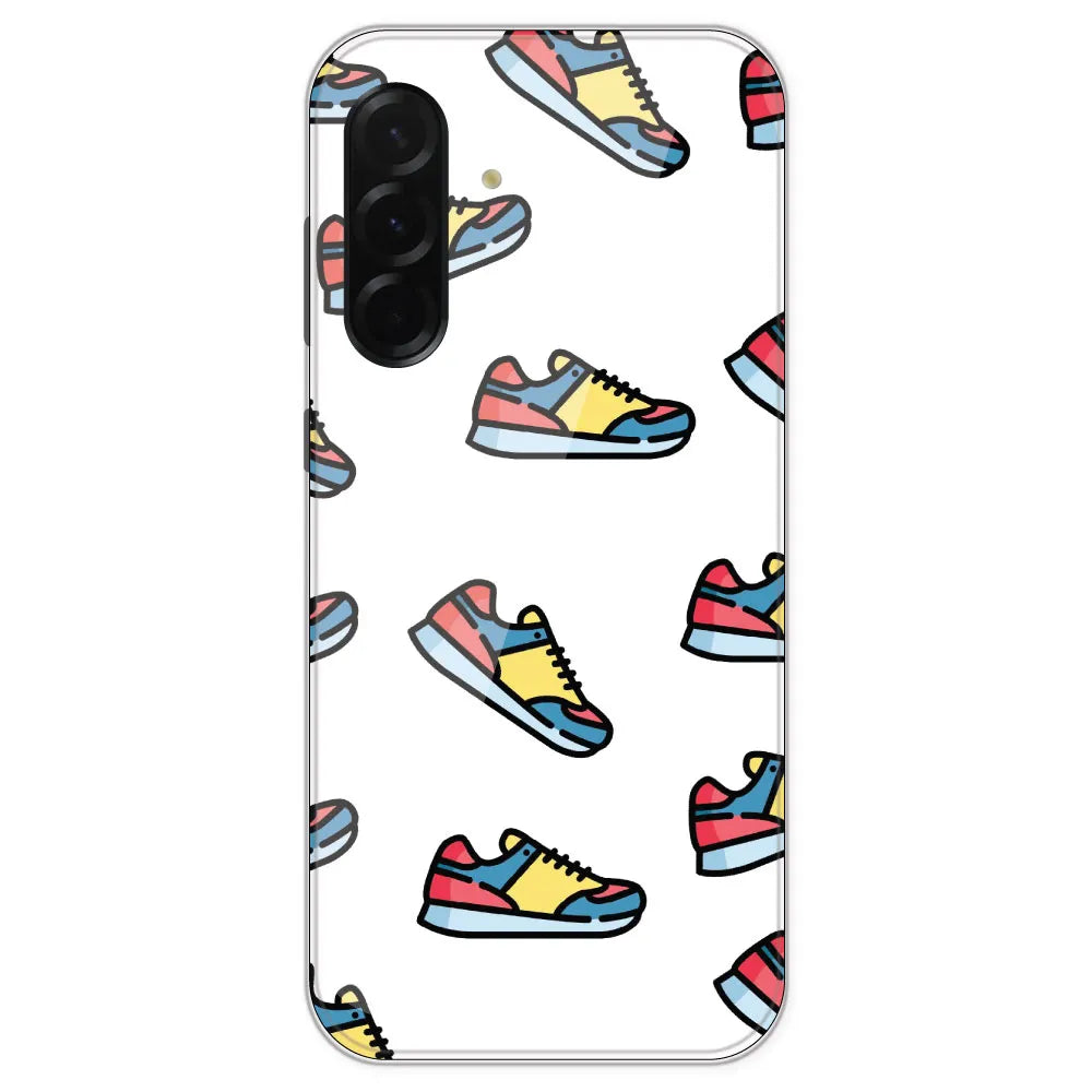 Sneakers - Clear Printed Silicone Case For Samsung Galaxy A36