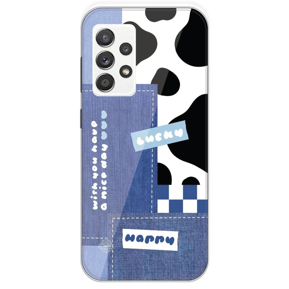 Cow Print Collage - Printed Silicone Case For Samsung Galaxy A52