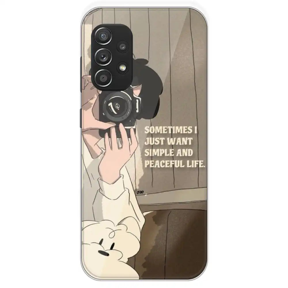 Photographer - Printed Silicone Case For Samsung Galaxy A52S