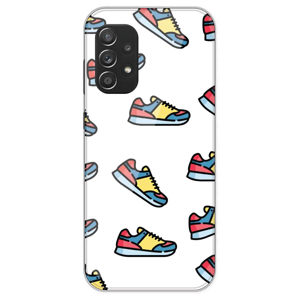 Sneakers - Clear Printed Silicone Case For Samsung Galaxy A52S