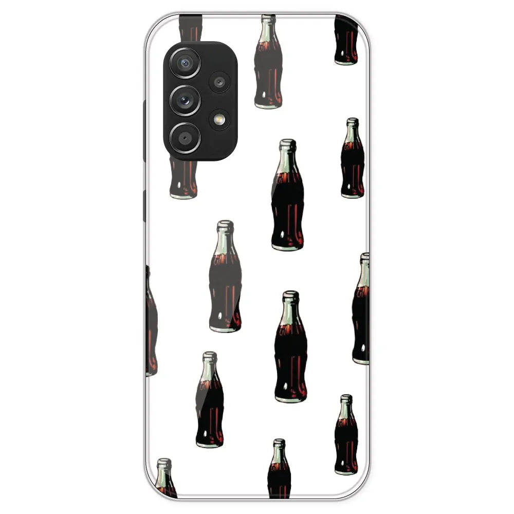 Soft Drink - Clear Printed Silicone Case For Samsung Galaxy A52S