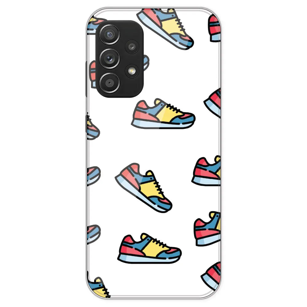 Sneakers - Clear Printed Silicone Case For Samsung Galaxy A52
