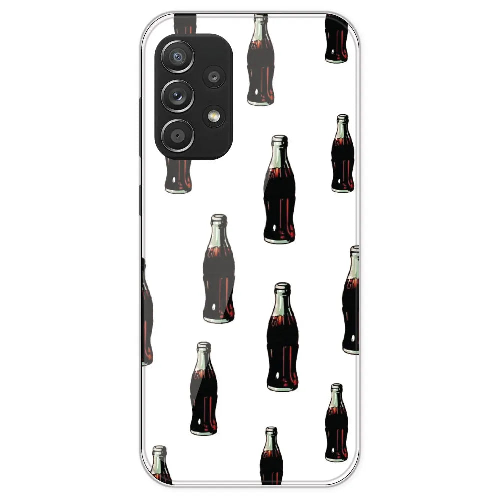 Soft Drink - Clear Printed Silicone Case For Samsung Galaxy A52