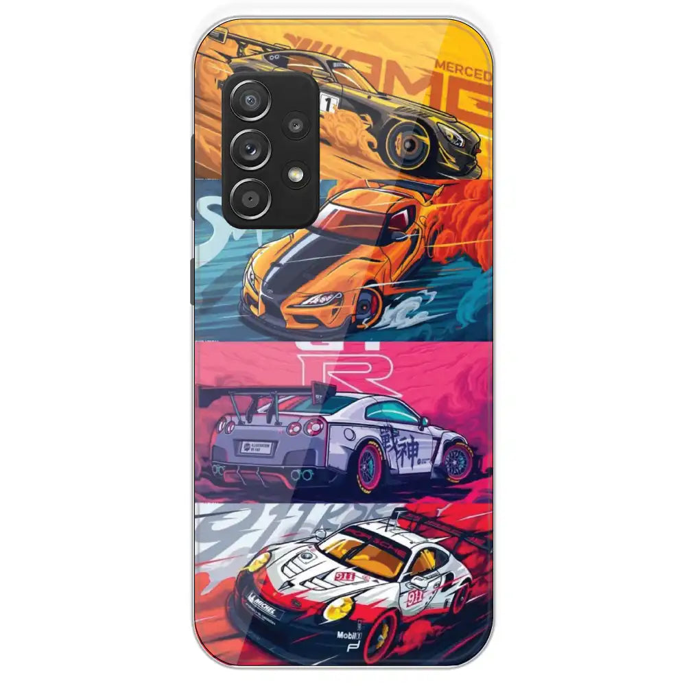 Sports Cars - Printed Silicone Case For Samsung Galaxy A53