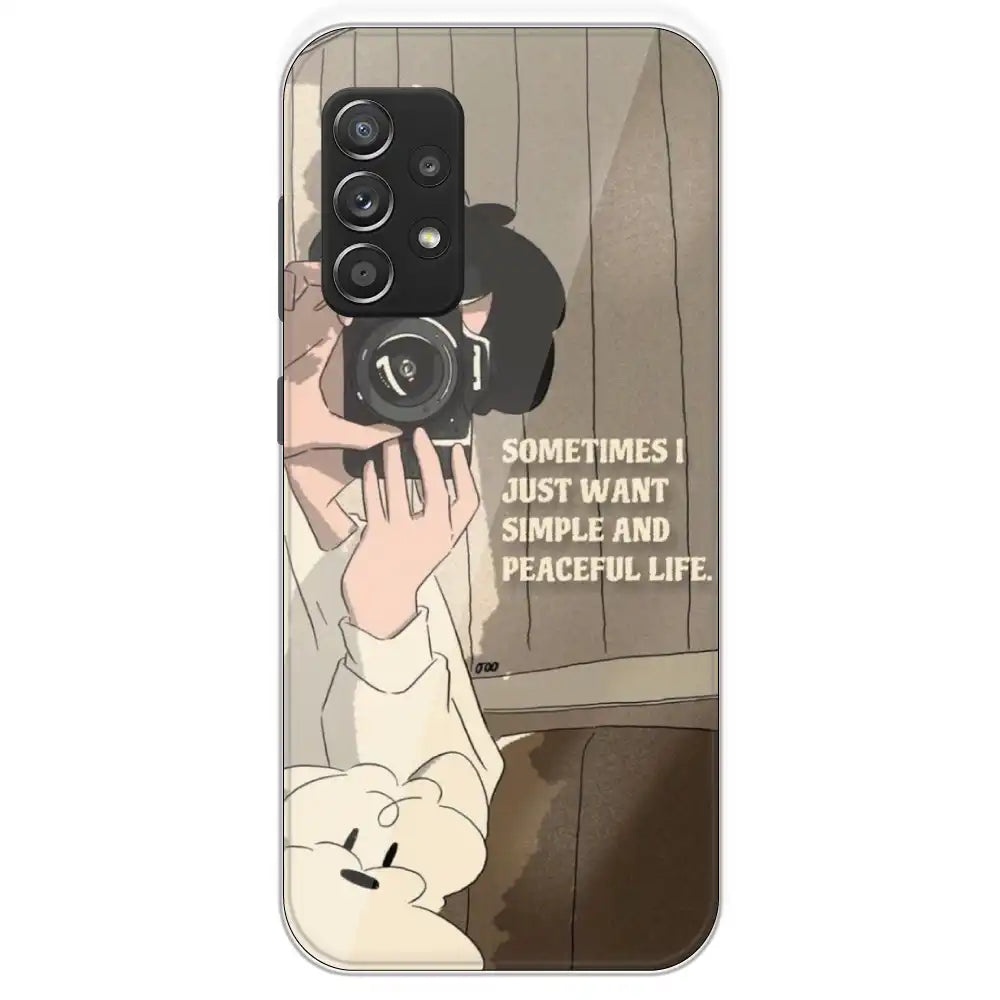 Photographer - Printed Silicone Case For Samsung Galaxy A53