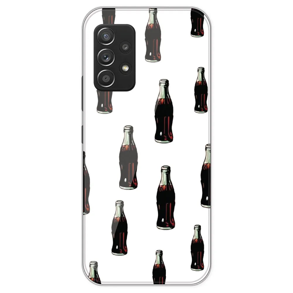Soft Drink - Clear Printed Silicone Case For Samsung Galaxy A53