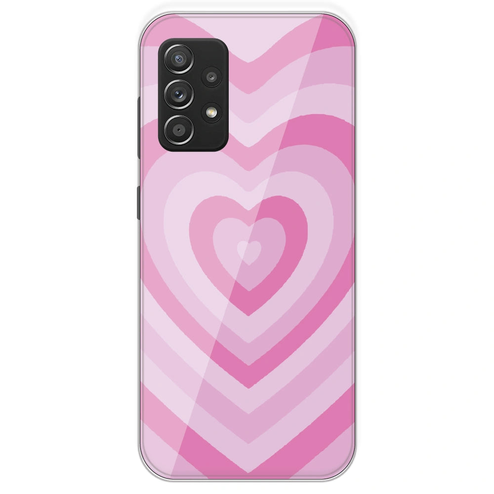 Pink Hearts - Printed Silicone Case For Samsung Galaxy A53