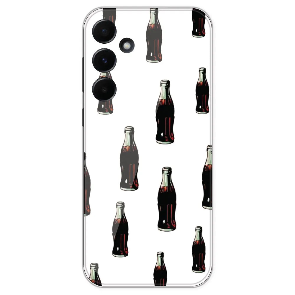Soft Drink - Clear Printed Silicone Case For Samsung Galaxy A55
