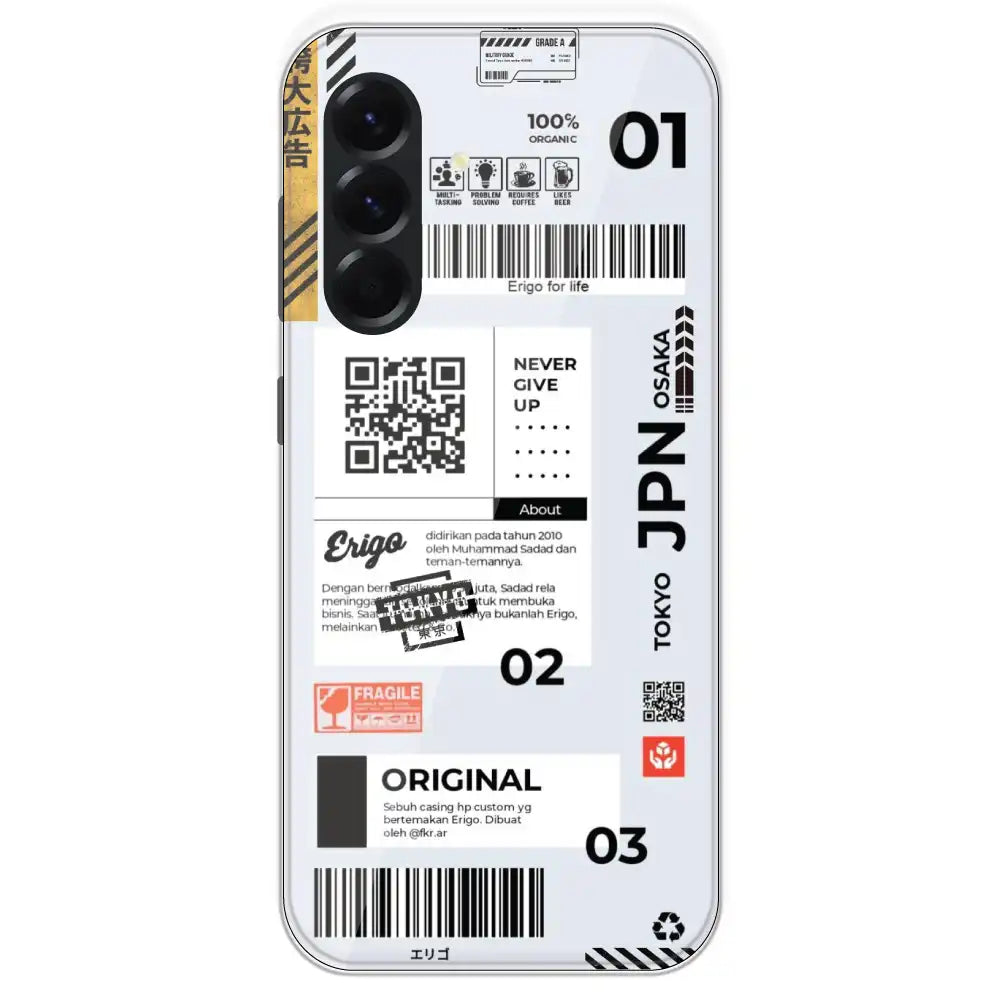 Barcode Labels - Printed Silicone Case For Samsung Galaxy A56