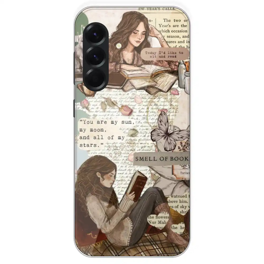Book Collage - Printed Silicone Case For Samsung Galaxy A56