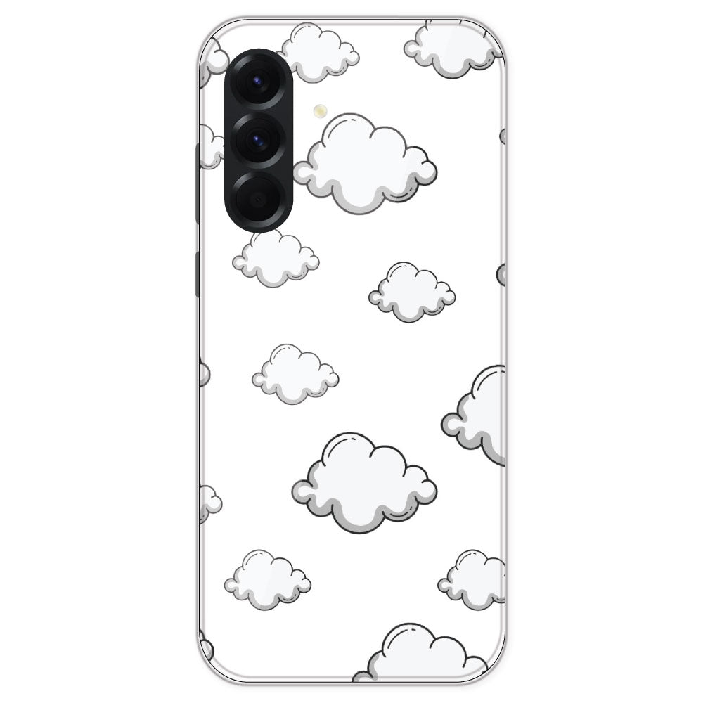 Clouds - Clear Printed Silicone Case For Samsung Galaxy A56