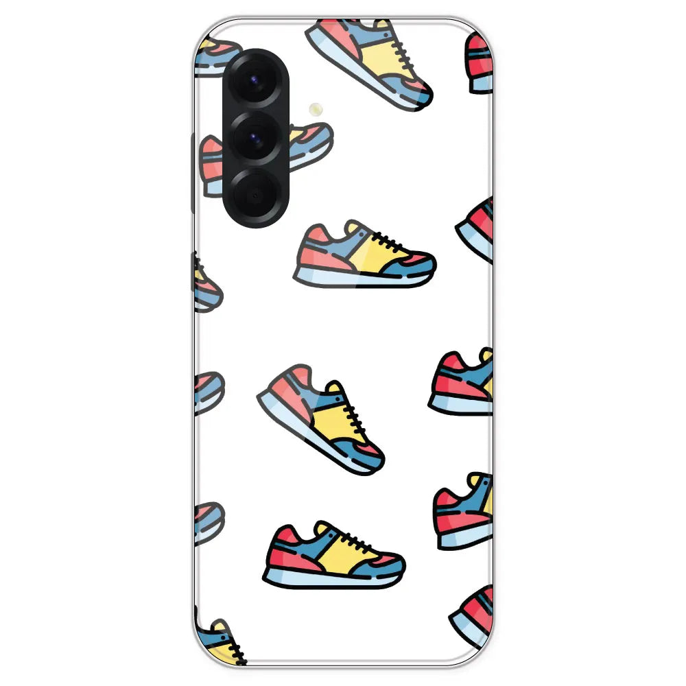 Sneakers - Clear Printed Silicone Case For Samsung Galaxy A56