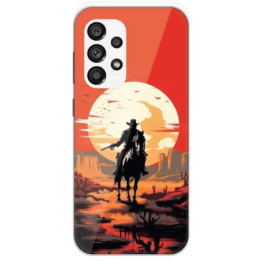 Cowboy - Printed Silicone Case For Samsung Galaxy A73