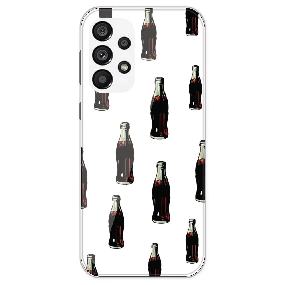 Soft Drink - Clear Printed Silicone Case For Samsung Galaxy A73