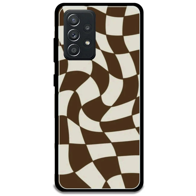 Brown Checks - Armor Case For Samsung Models Samsung Galaxy A52 5G