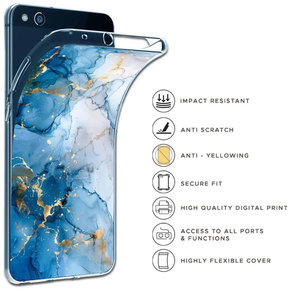 Blue Marble - Printed Silicone Case For Apple iPhone Infographic