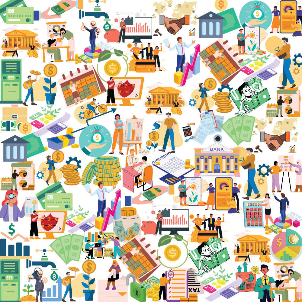Banking Sticker Bundle – 48 Waterproof Aesthetic Stickers