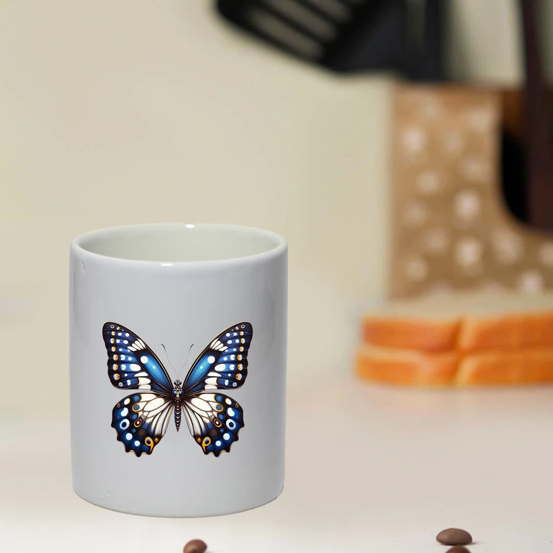 Blue Butterfly - Mug Infographic