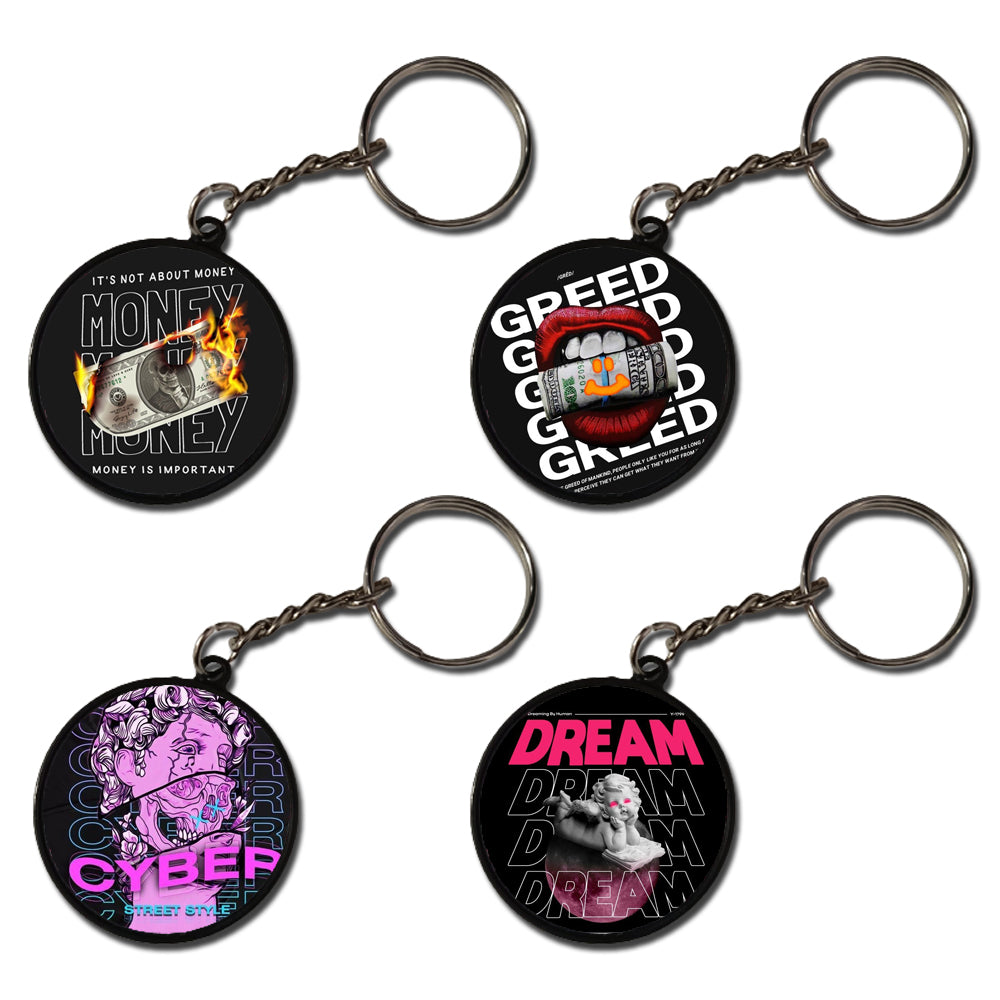 Street Style - A Combo Of 4 Keychains
