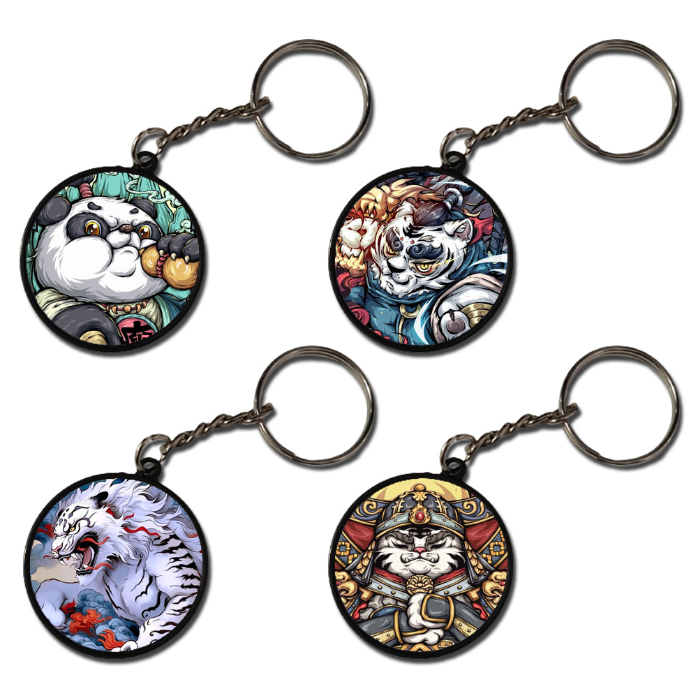 Warriors - A Combo Of 4 Keychains