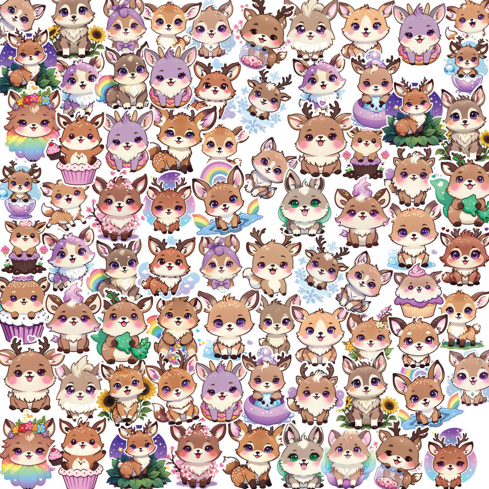 Deer Sticker Bundle – 41 Waterproof Aesthetic Stickers