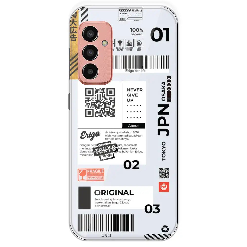 Barcode Labels - Printed Silicone Case For Samsung Galaxy F13