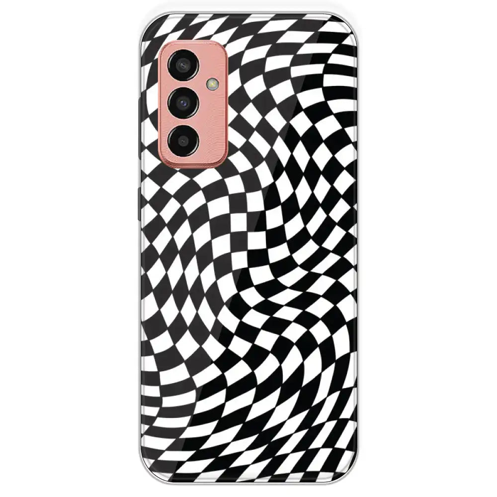 Checks - Printed Silicone Case For Samsung Galaxy F13