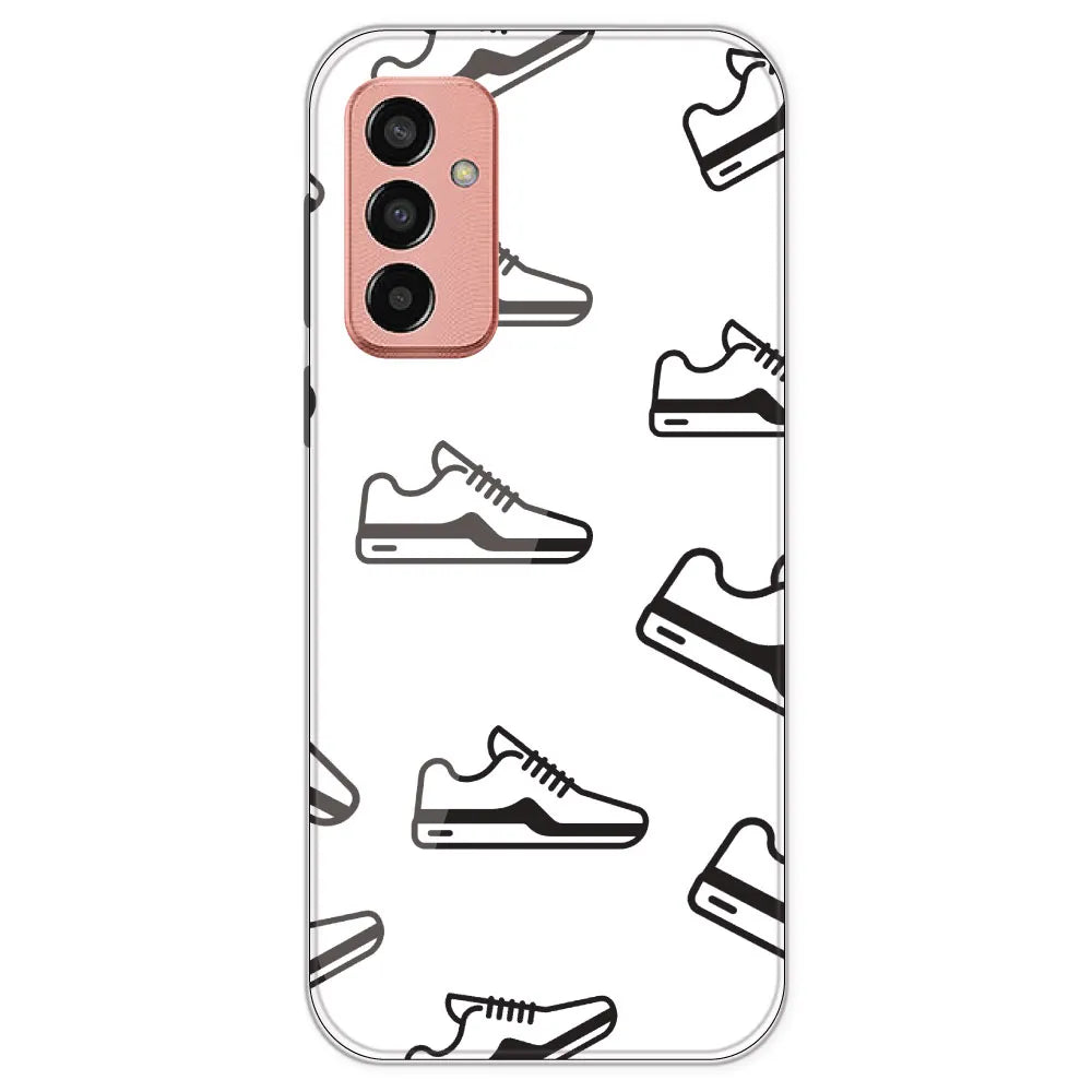 Black Sneakers - Clear Printed Silicone Case For Samsung Galaxy F13