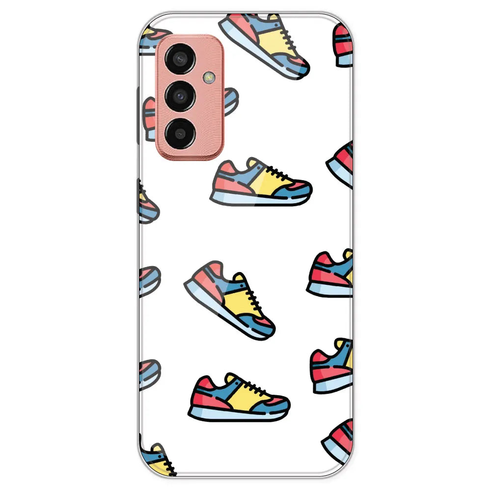 Sneakers - Clear Printed Silicone Case For Samsung Galaxy F13