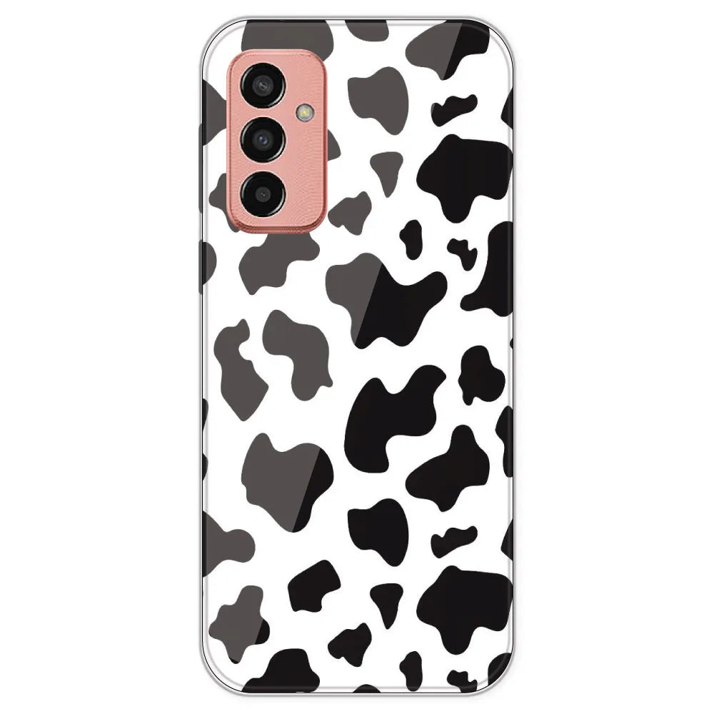 Cow Print - Clear Printed Silicone Case For Samsung Galaxy F13