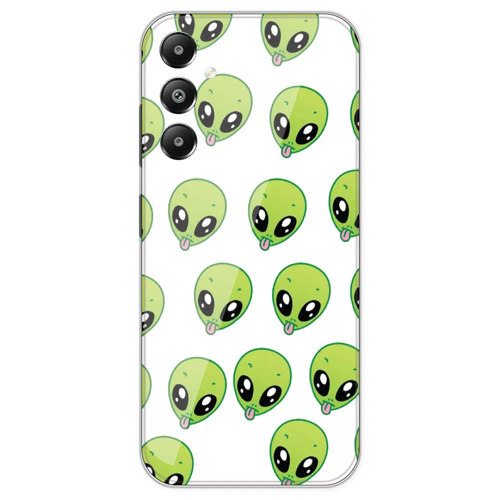 Alien - Clear Printed Silicone Case For Samsung Galaxy F14