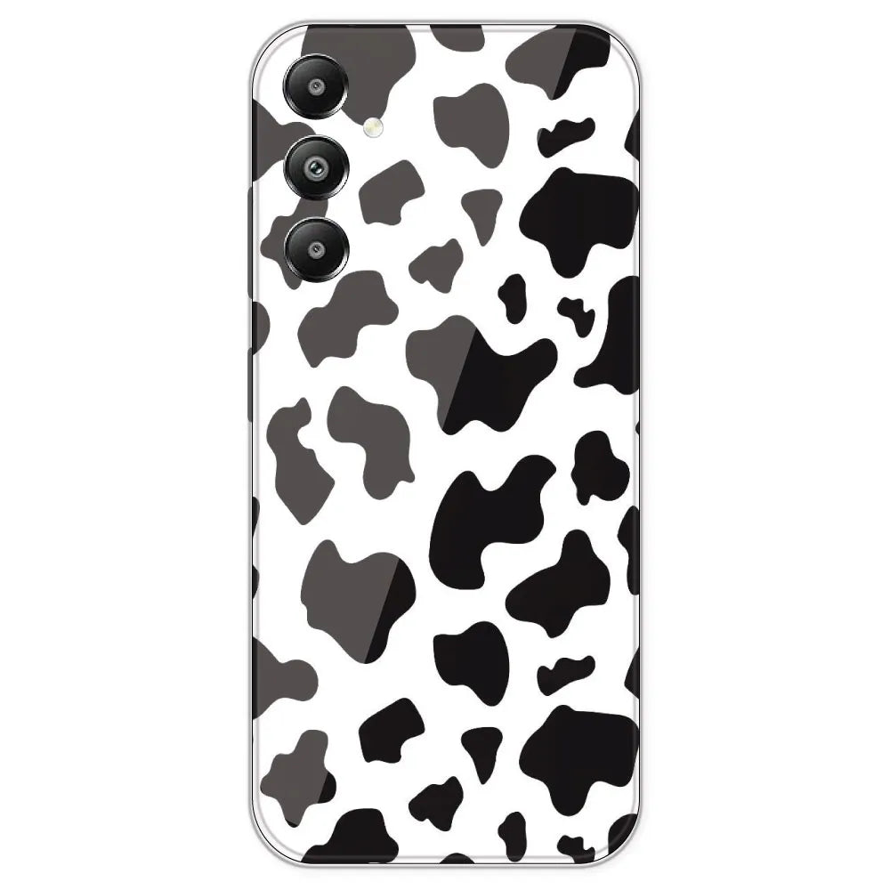 Cow Print - Clear Printed Silicone Case For Samsung Galaxy F15