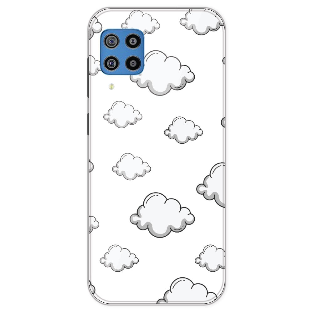 Clouds - Clear Printed Silicone Case For Samsung Galaxy F22