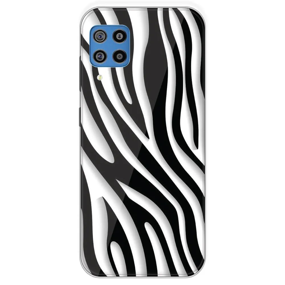 Zebra Print - Printed Silicone Case For Samsung Galaxy F22