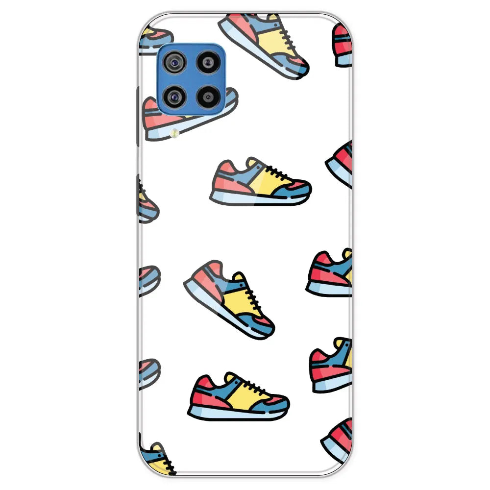 Sneakers - Clear Printed Silicone Case For Samsung Galaxy F22