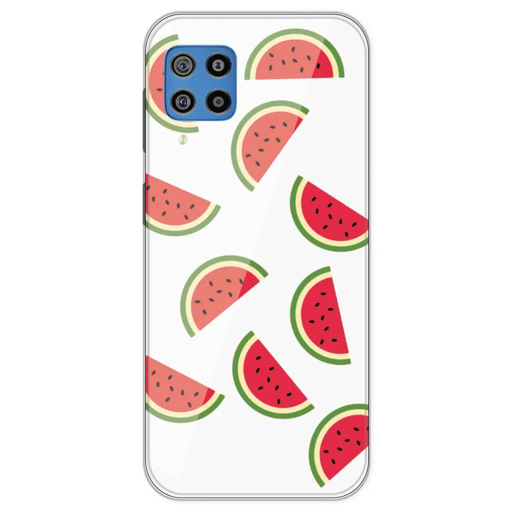 Watermelons - Clear Printed Silicone Case For Samsung Galaxy F22