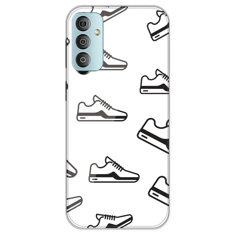 Black Sneakers - Clear Printed Silicone Case For Samsung Galaxy F23