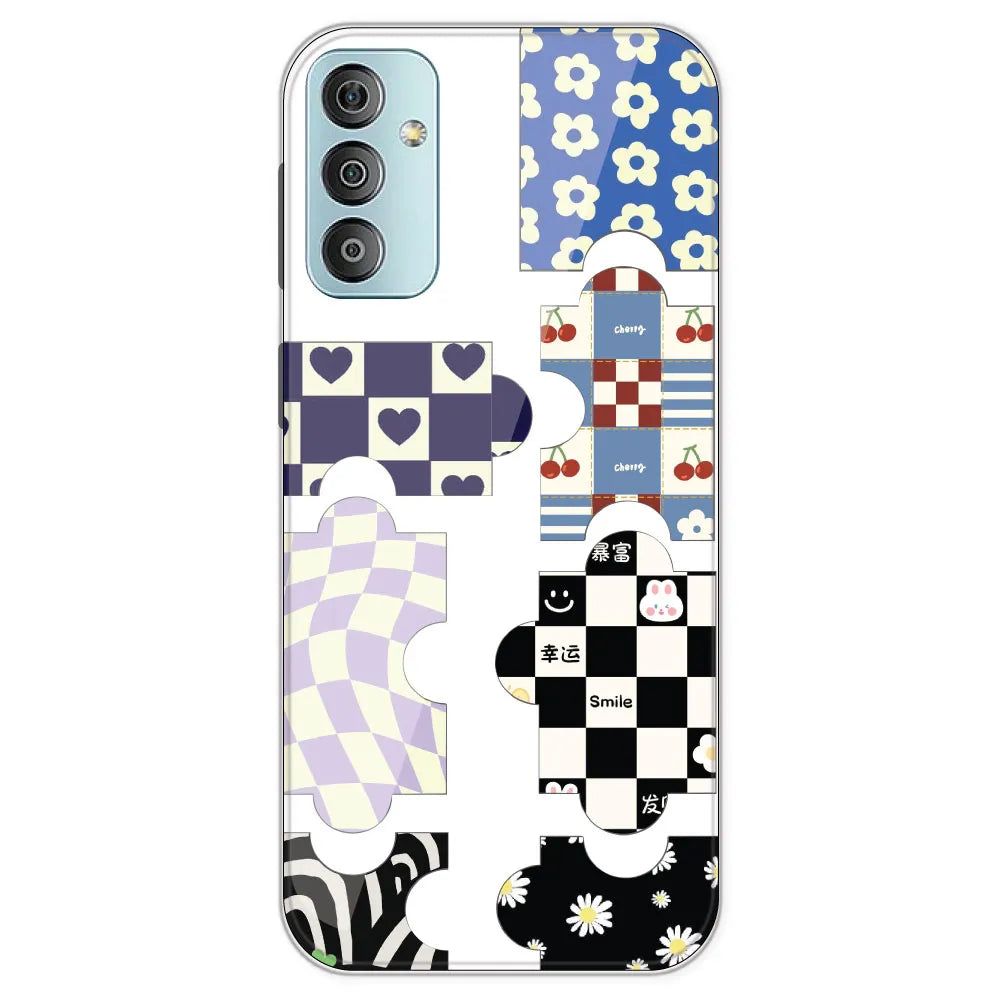Aesthetic Puzzle - Clear Printed Silicone Case For Samsung Galaxy F23