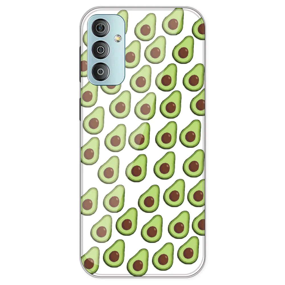 Avocado - Clear Printed Silicone Case For Samsung Galaxy F23