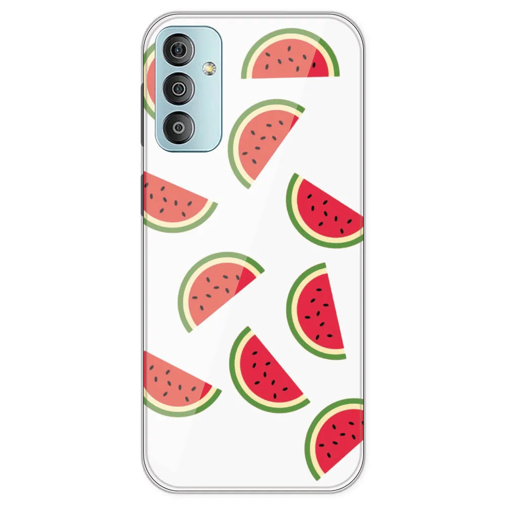 Watermelons - Clear Printed Silicone Case For Samsung Galaxy F23
