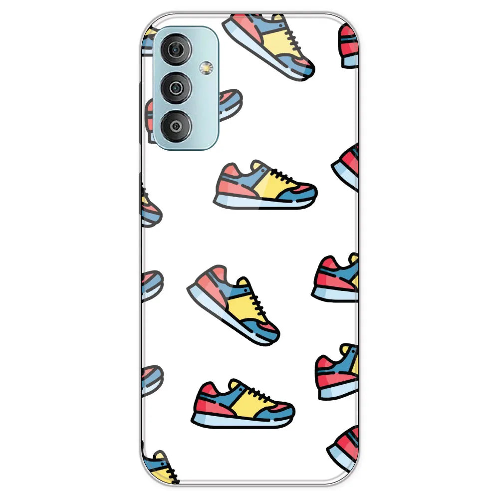 Sneakers - Clear Printed Silicone Case For Samsung Galaxy F23