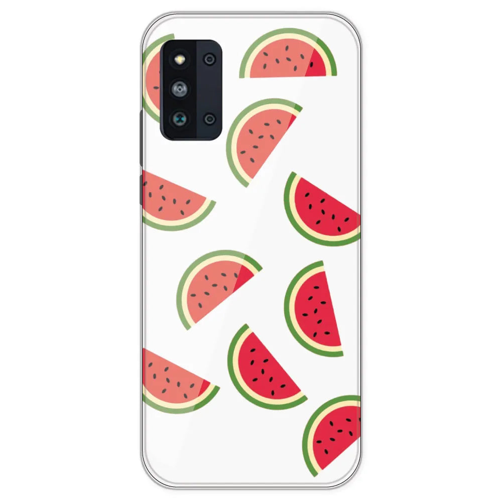 Watermelons - Clear Printed Silicone Case For Samsung Galaxy F52