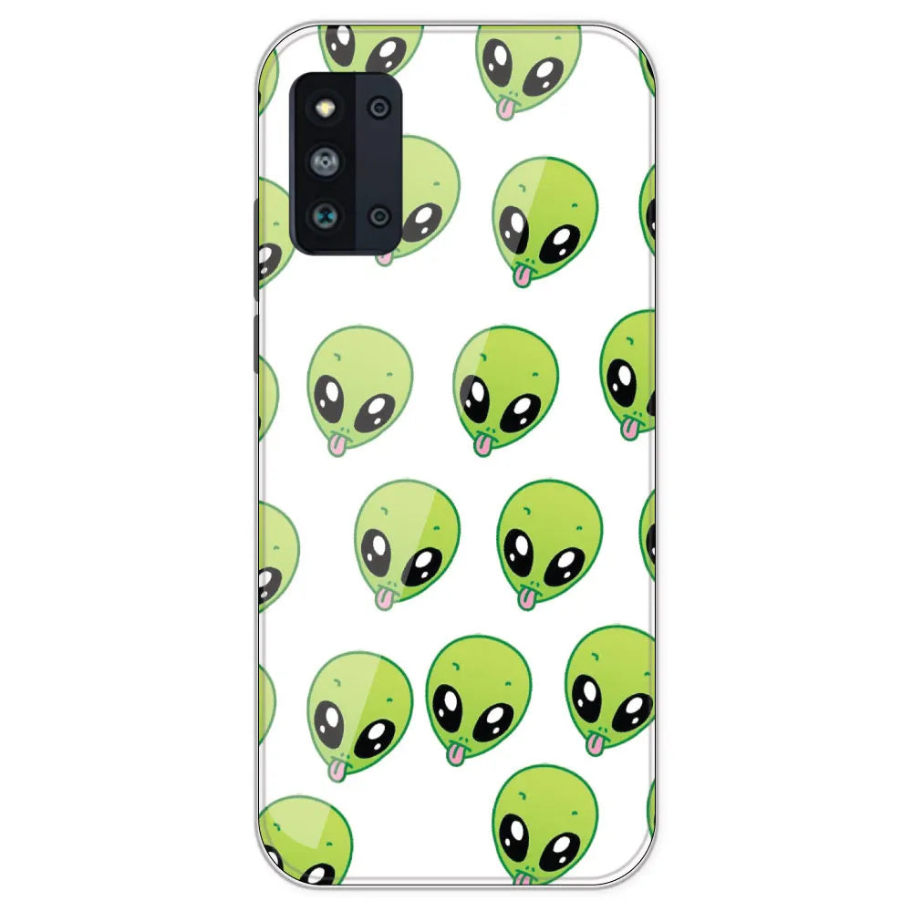 Alien - Clear Printed Silicone Case For Samsung Galaxy F52