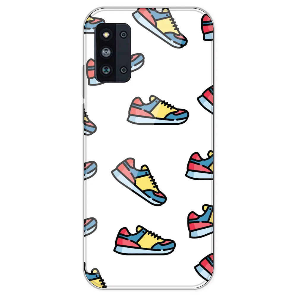 Sneakers - Clear Printed Silicone Case For Samsung Galaxy F52
