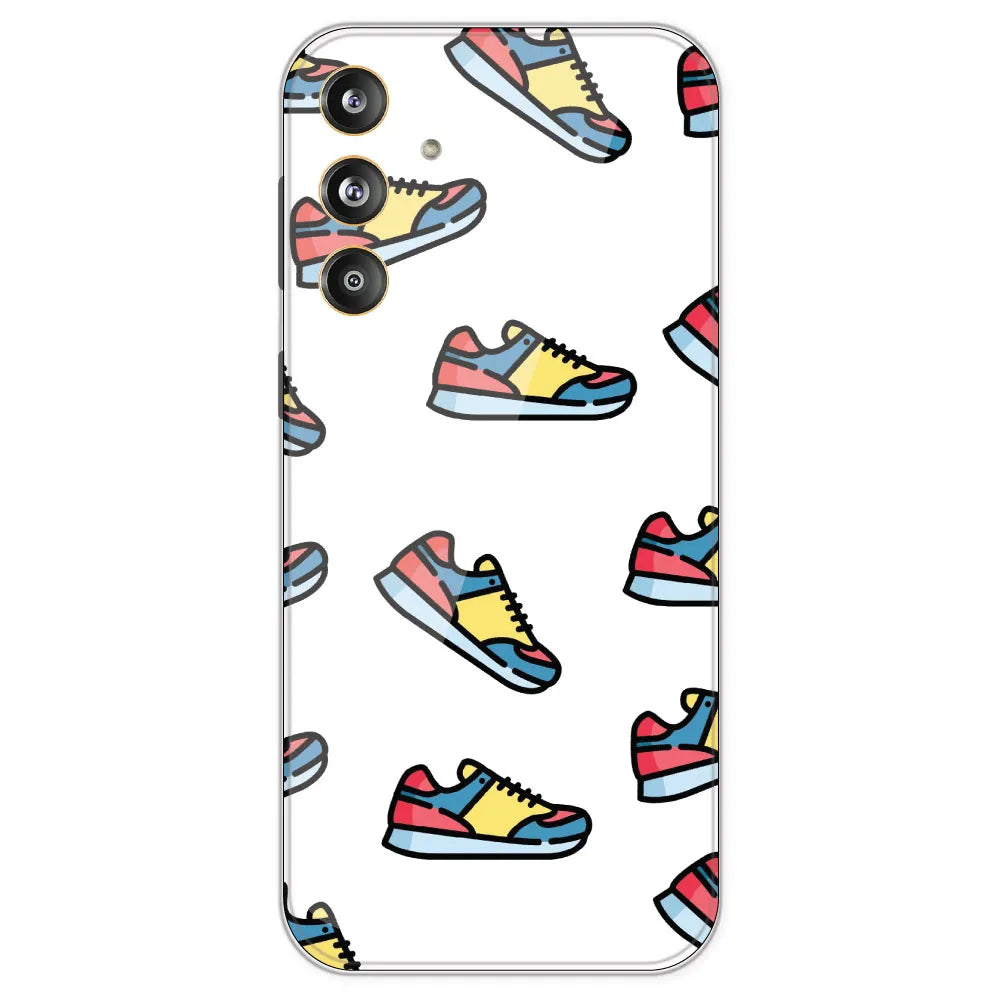 Sneakers - Clear Printed Silicone Case For Samsung Galaxy F55