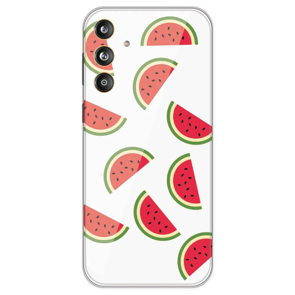 Watermelons - Clear Printed Silicone Case For Samsung Galaxy F55