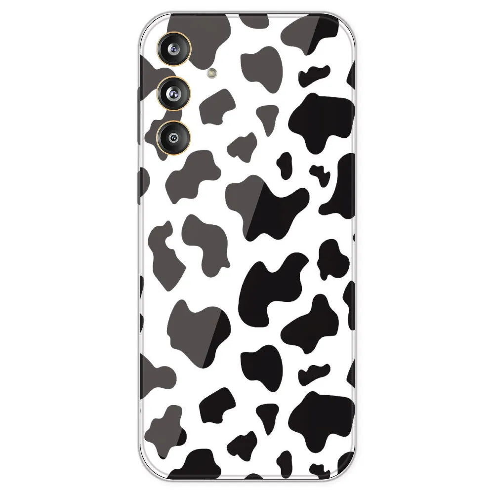 Cow Print - Clear Printed Silicone Case For Samsung Galaxy F55